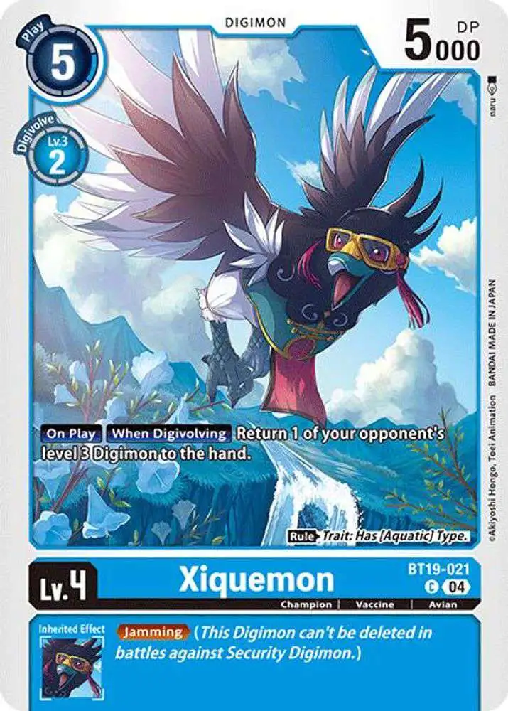 Digimon Trading Card Game Release Special Booster 2.0 Common Xiquemon BT19-021
