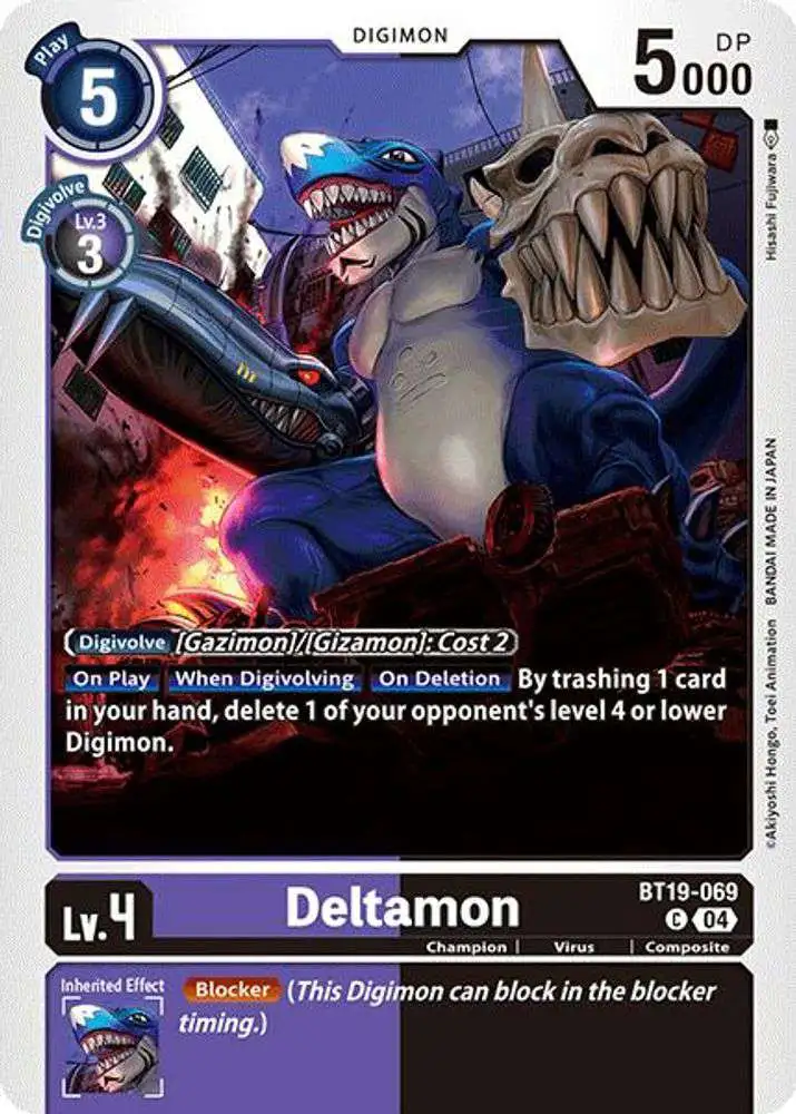 Digimon Trading Card Game Release Special Booster 2.0 Single Card Common  Deltamon - BT19-069 BT19-069 - ToyWiz