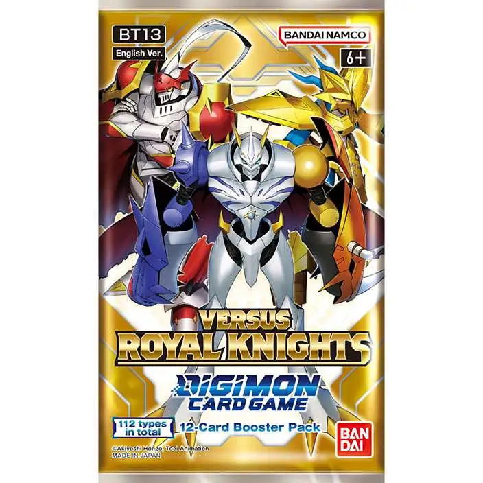 Digimon Trading Card Game Versus Royal Knight Booster Pack BT13 [12 Cards]