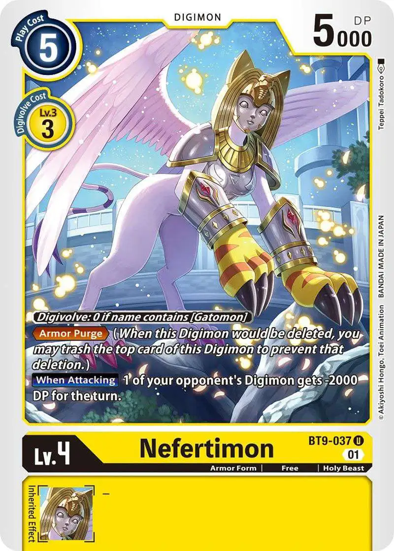 海外限定スパイク販売 Digimon BT9-037 Nefertimon Uncommon Card Single X-Record テープ・マスキングテープ
