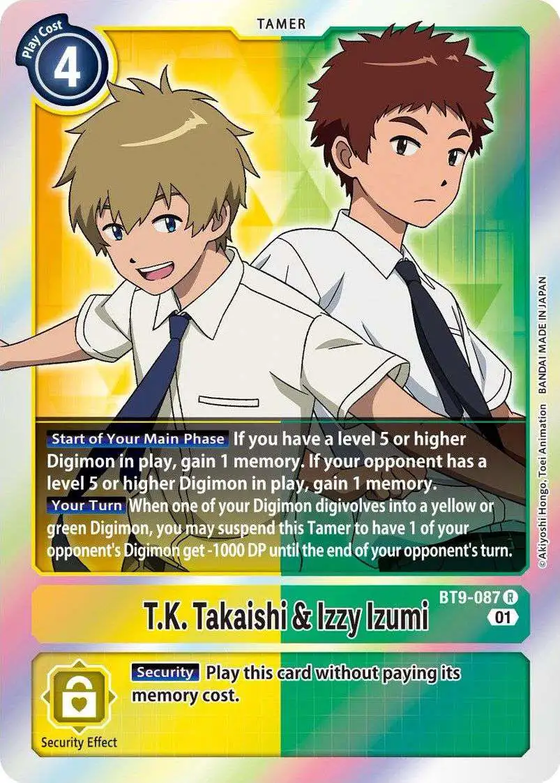Digimon X-Record Rare T.K. Takaishi & Izzy Izumi BT9-087