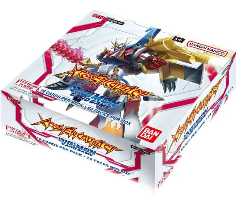 Digimon Trading Card Game XROS Encounter Booster Box BT10 [ENGLISH, 24 Packs]