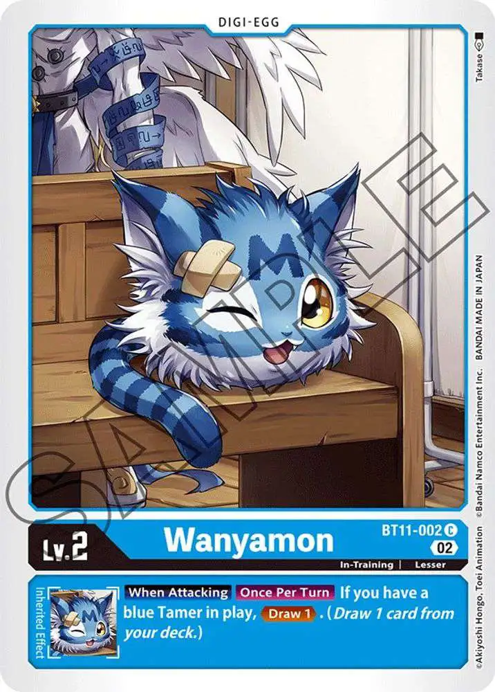 Digimon Trading Card Game Dimensional Phase Common Wanyamon BT11-002