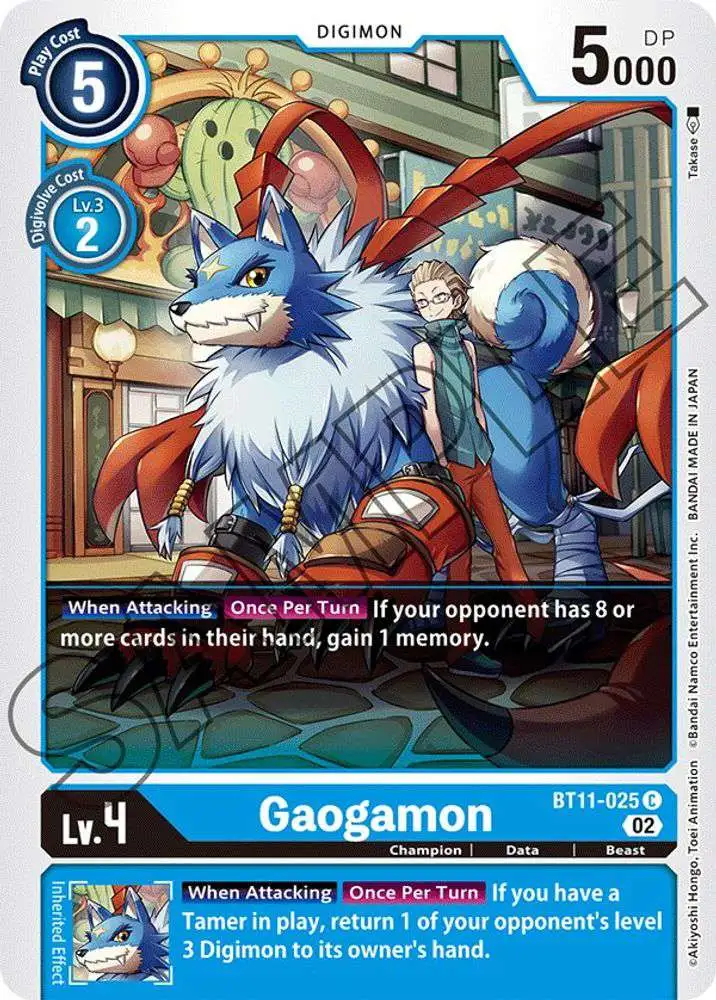 Digimon Trading Card Game Dimensional Phase Common Gaogamon BT11-025