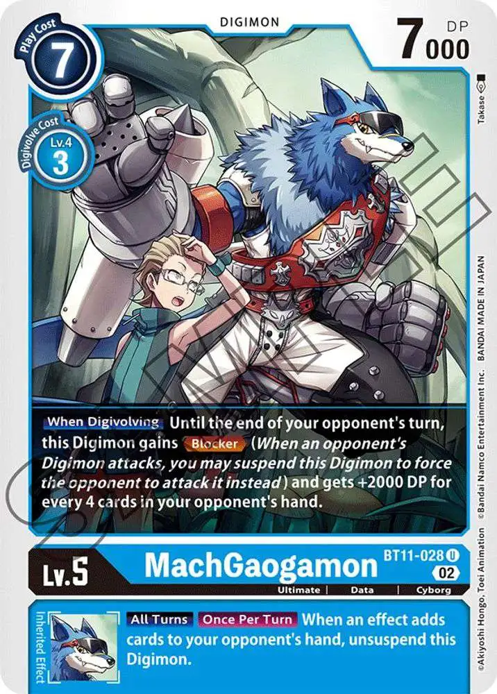 Digimon Trading Card Game Dimensional Phase Uncommon MachGaogamon BT11-028