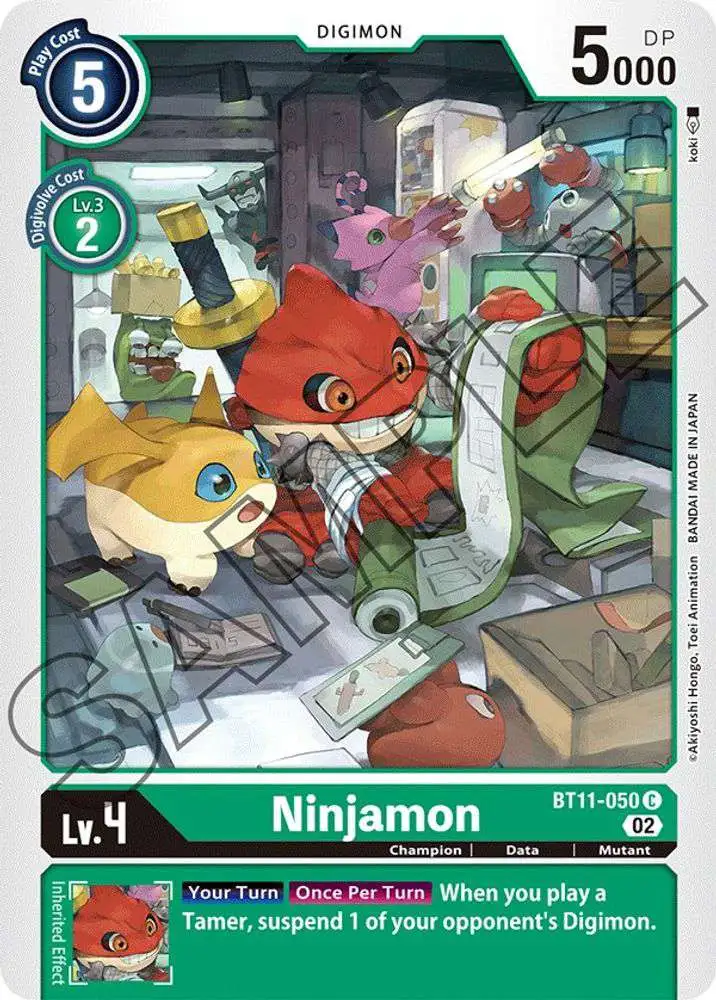 Digimon Trading Card Game Dimensional Phase Common Ninjamon BT11-050