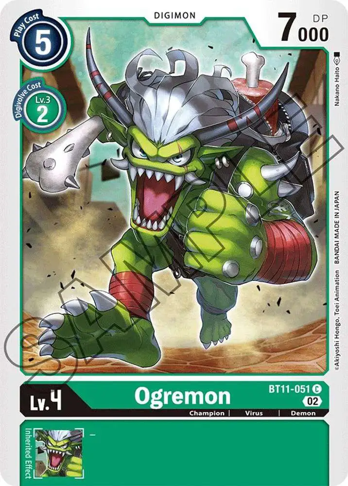 Digimon Trading Card Game Dimensional Phase Common Ogremon BT11-051