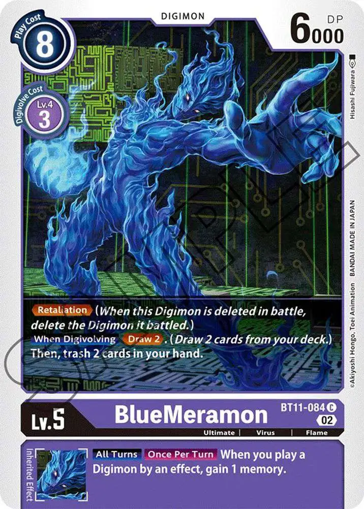 Digimon Trading Card Game Dimensional Phase Common BlueMeramon BT11-084