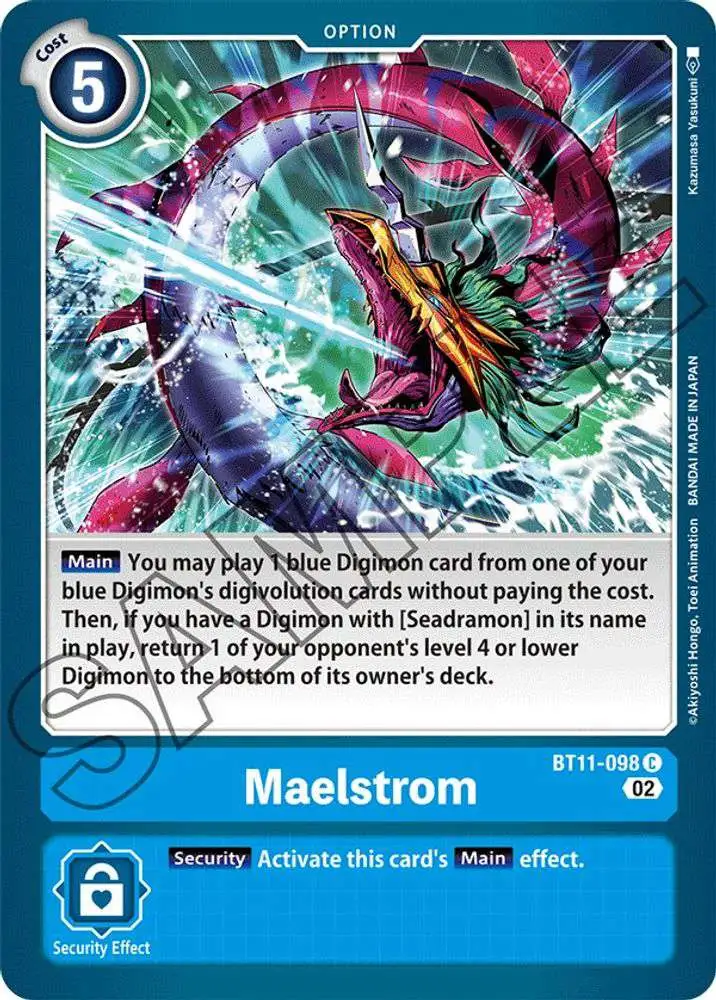 Digimon Trading Card Game Dimensional Phase Common Maelstrom BT11-098