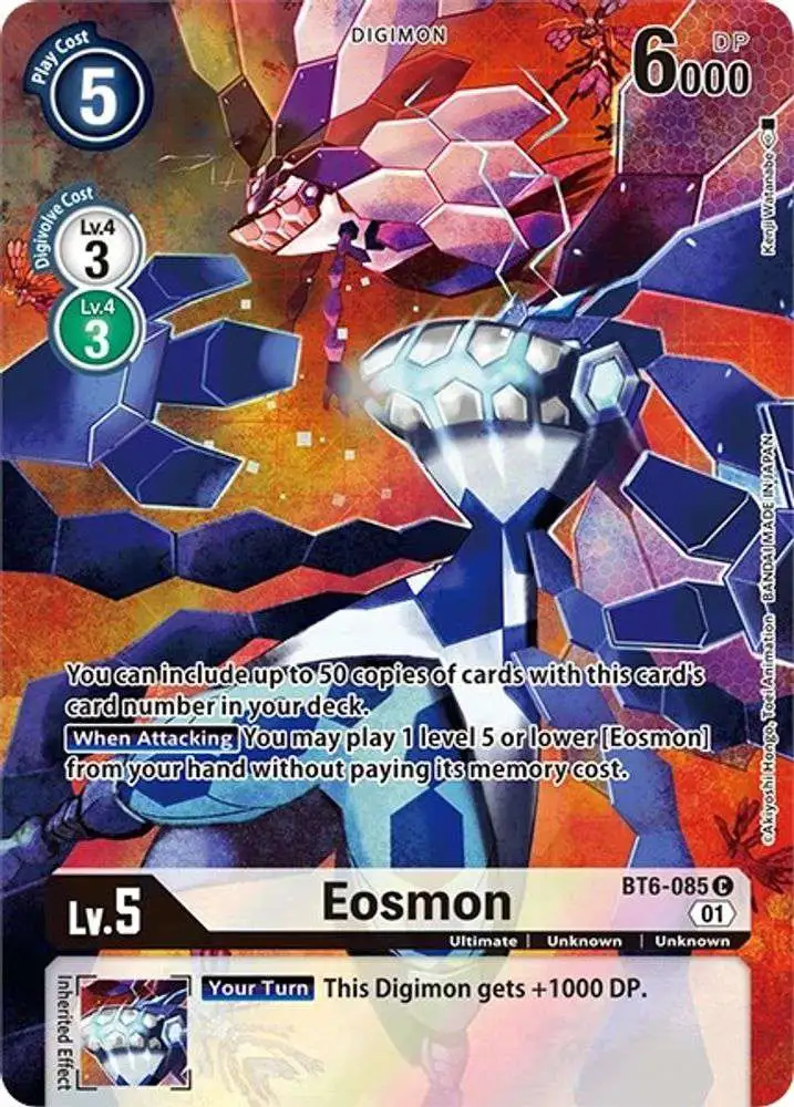 Digimon Trading Card Game Dimensional Phase Reprints Common Eosmon BT6-085 [Alternate Art]