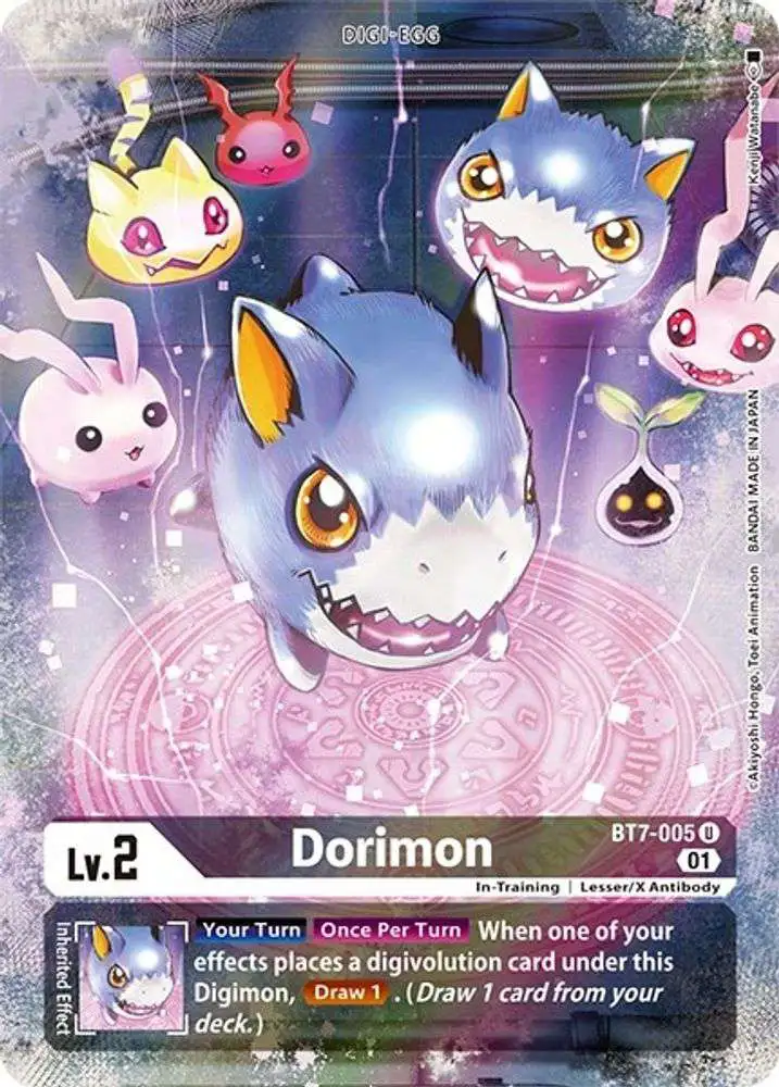 Digimon Trading Card Game Dimensional Phase Reprints Uncommon Dorimon BT7-005 [Alternate Art]