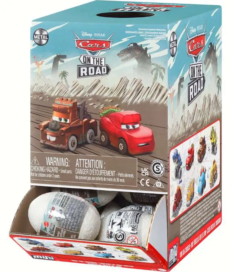 Disney Cars On The Road Die Cast Mini Racers Dino Egg Cruisers Mystery 