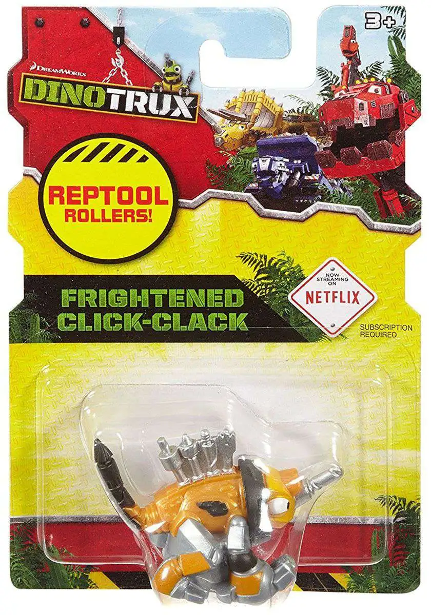 Dinotrux Reptool Rollers Frightened Click-Clack Figure