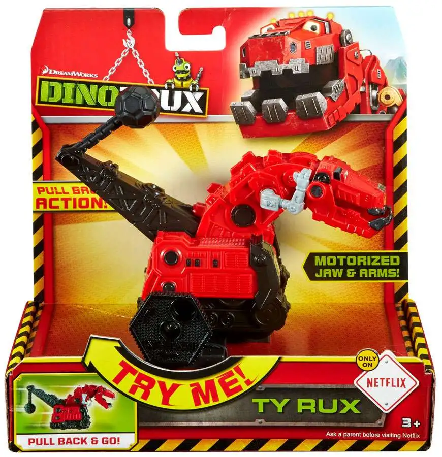 Dinotrux Ty Rux Pull Back Go Mattel Toys ToyWiz