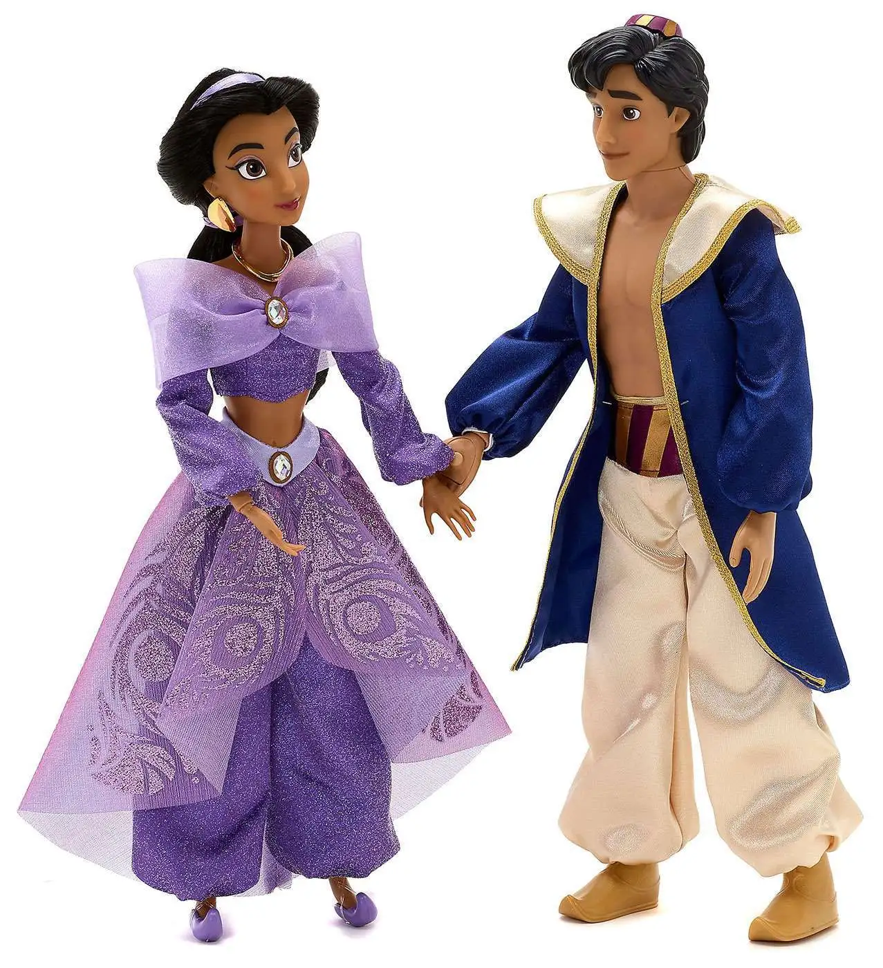Brand New Disney Princess Prince & Princess Figure 2 Pack Jasmine & Aladdin 