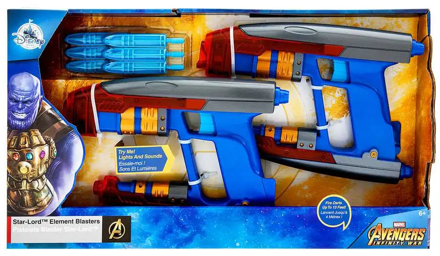 Infinity War Star-Lord Element Blasters Exclusive Roleplay Set Marvel Avengers 