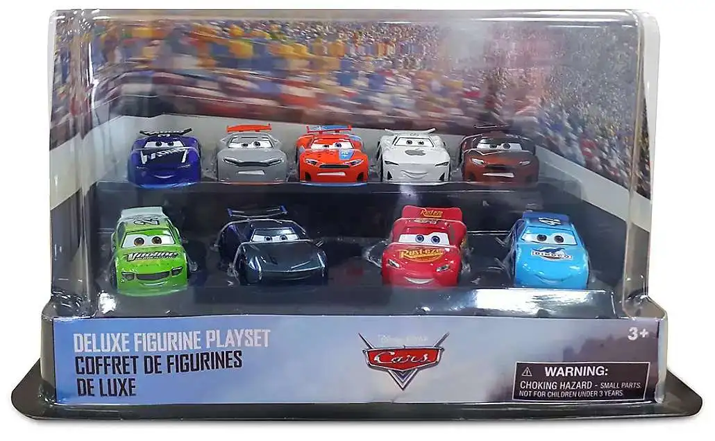 Disney Pixar Cars Cars Exclusive 9Piece PVC Figure Deluxe Play Set