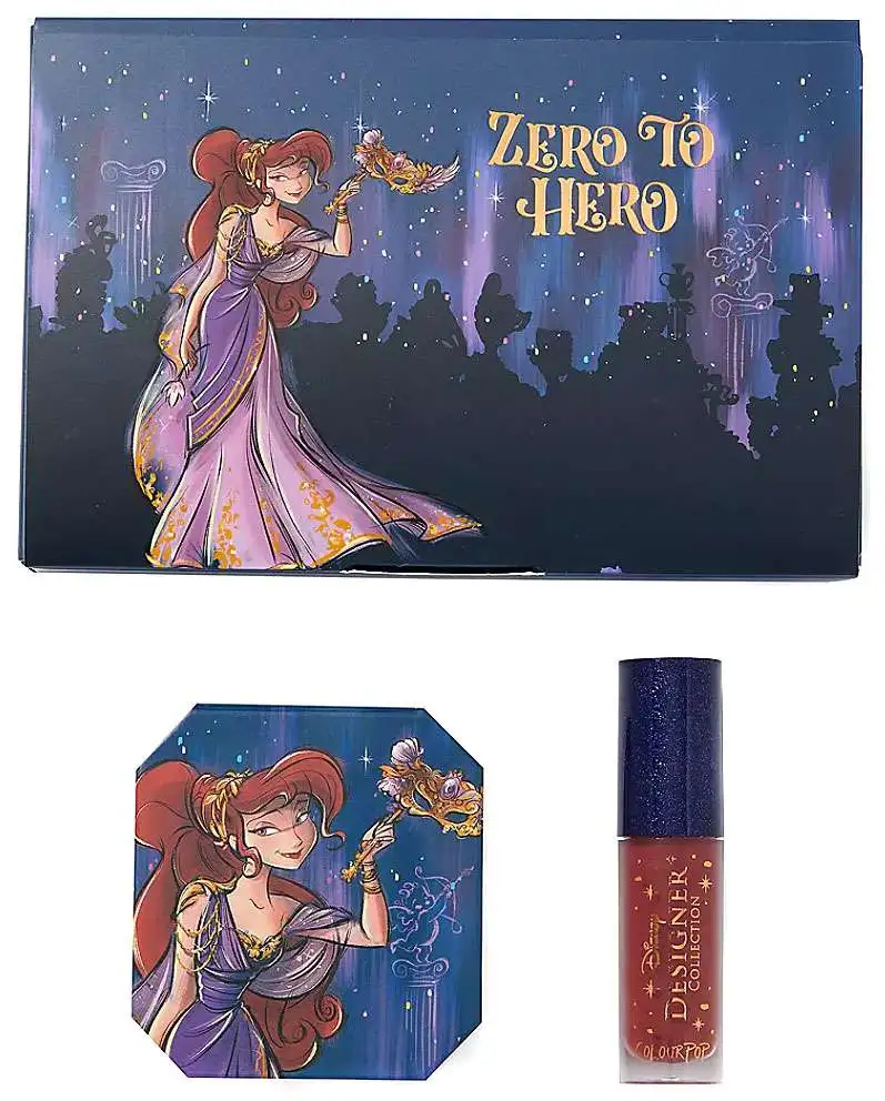 Disney Designer Collection Midnight Masquerade ColourPop Zero To Hero Megara Bundle Exclusive Makeup Set