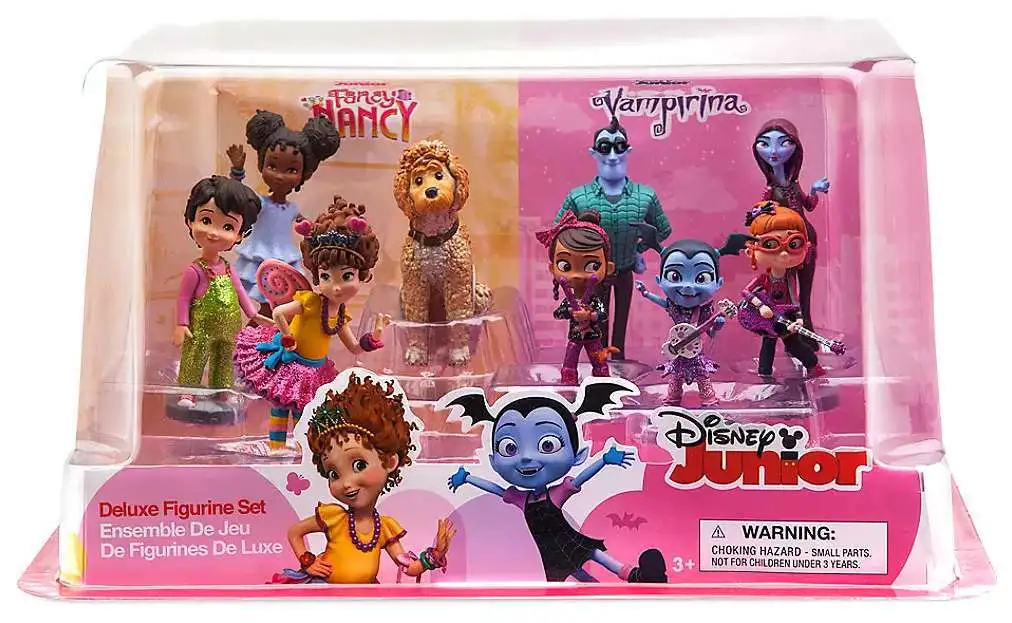 Disney Junior Fancy Nancy & Vampirina Exclusive 9-Piece PVC Figure Deluxe Play Set