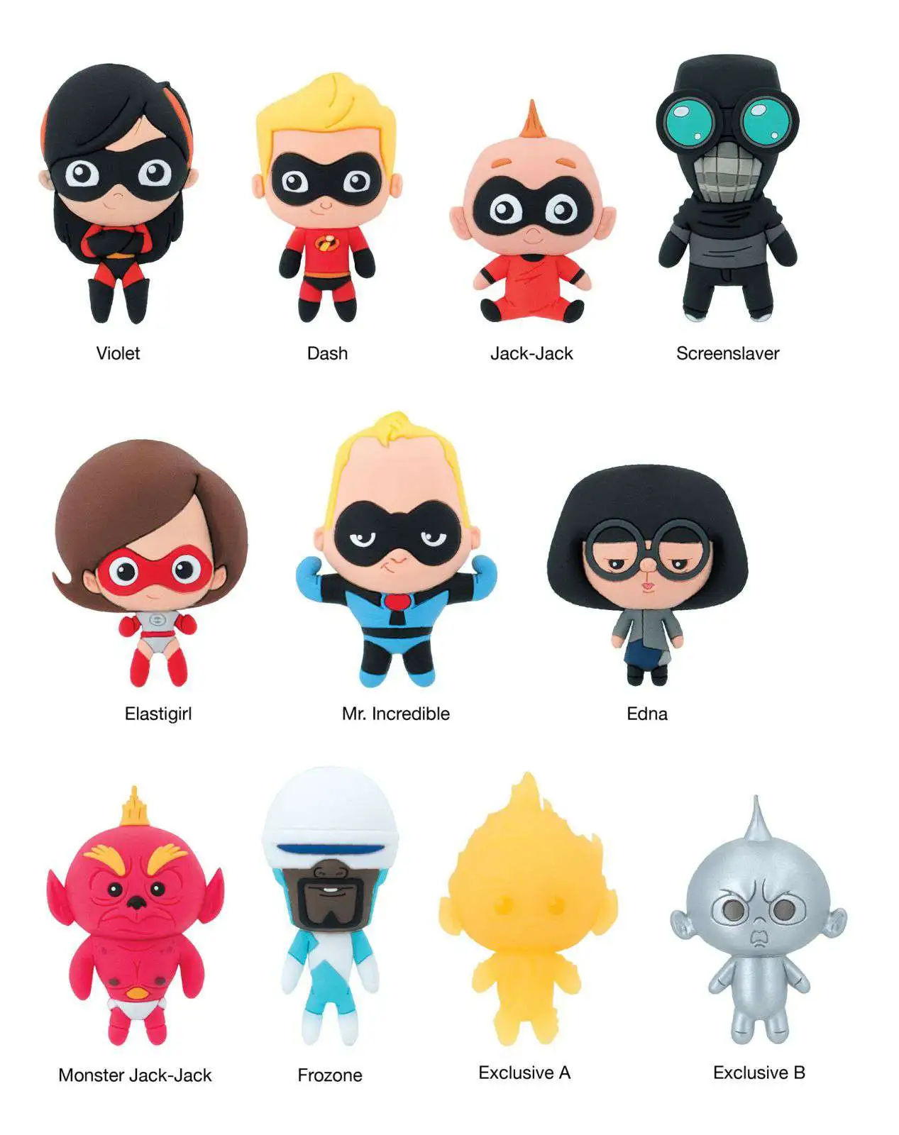 Incredibles 2 Figural Keyring Series 3 Inch Edna 
