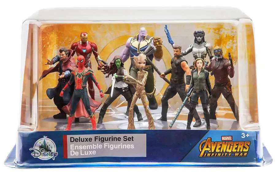 Disney Avengers Against Earth's Evildoers Deluxe Figurine Play Set New with  Box