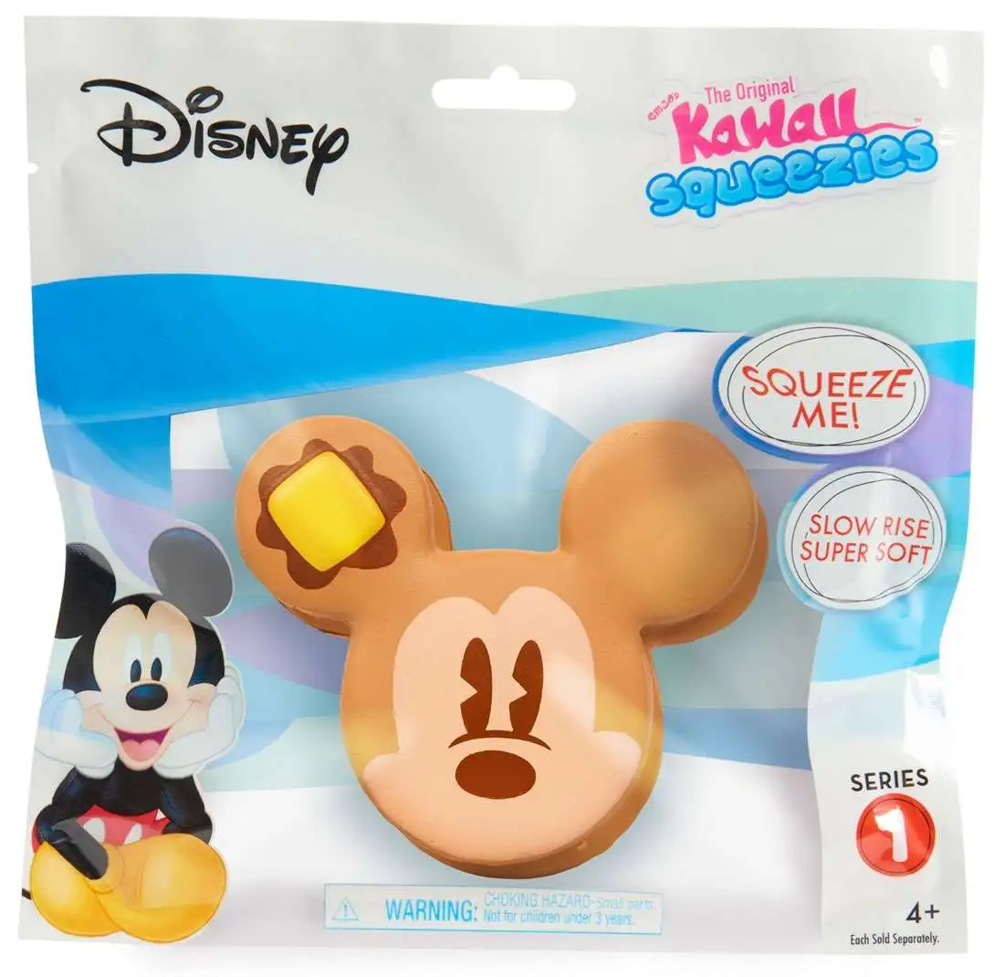 Disney The Original Kawaii Squeezies Series 1 Mickey Pancake Squeeze Toy