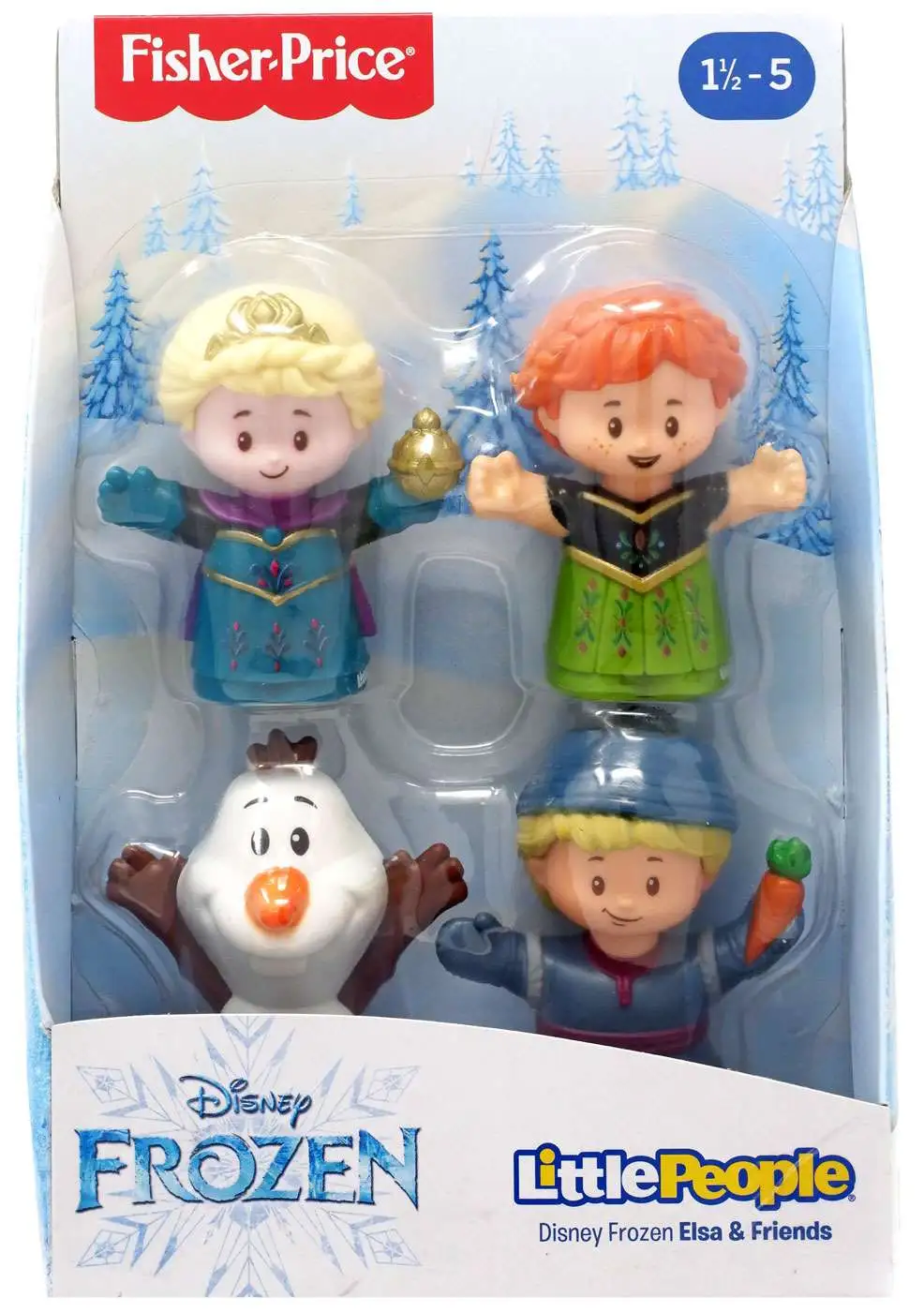 Fisher Little People Disney Frozen Elsa Anna Olaf Kristoff 4pk in Stock for sale online 