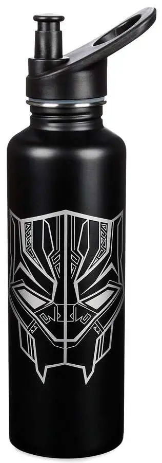 Disney Marvel Black Panther Black Panther Exclusive 32 Ounce Water Bottle  Stainless Steel - ToyWiz