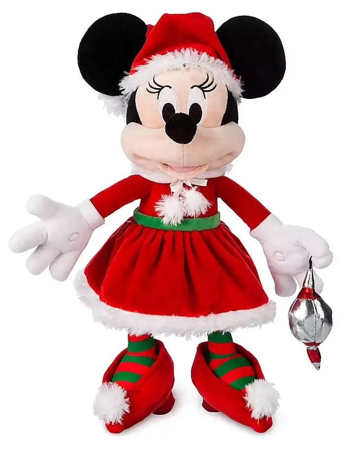 Disney Bean Bag Plush Minnie Santa 
