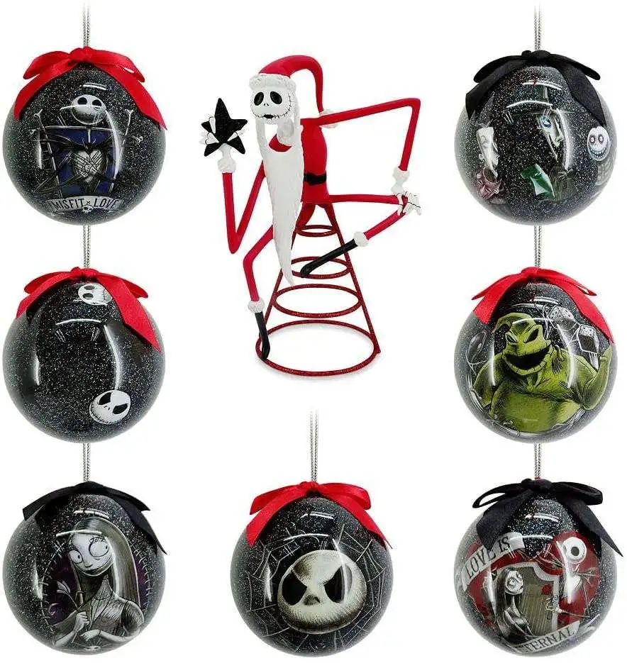 Disney The Nightmare Before Christmas Exclusive Ornament Set with Tree Topper [2021, Damaged Package]