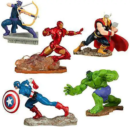 Disney Marvel Avengers Assemble Exclusive 5-Piece PVC Figure Set [Damaged Package]
