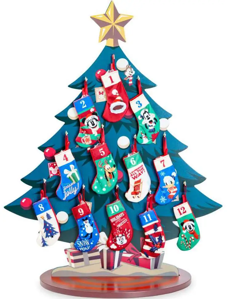 12-Piece Ornament And Tree Twelve Days Of Christmas Holiday Tabletop Decoration 