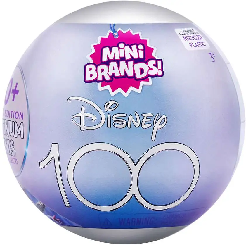 5 Surprise Mini Brands Disney 100 Platinum Mystery Pack Limited Edition  Zuru Toys - ToyWiz