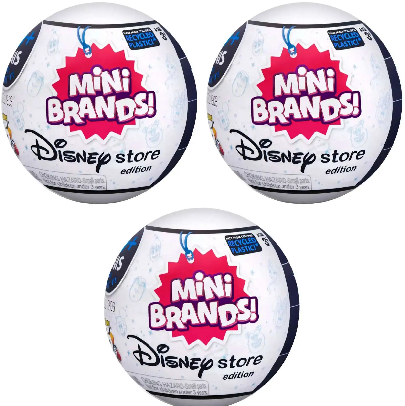 5 Surprise Mini Brands Disney Store Edition Series 1 LOT of 3 Mystery Packs  Zuru Toys - ToyWiz
