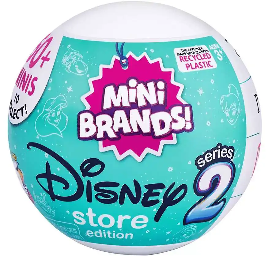 5Surprise Mini Brands Disney store Series 2 Collectible Capsule Toy