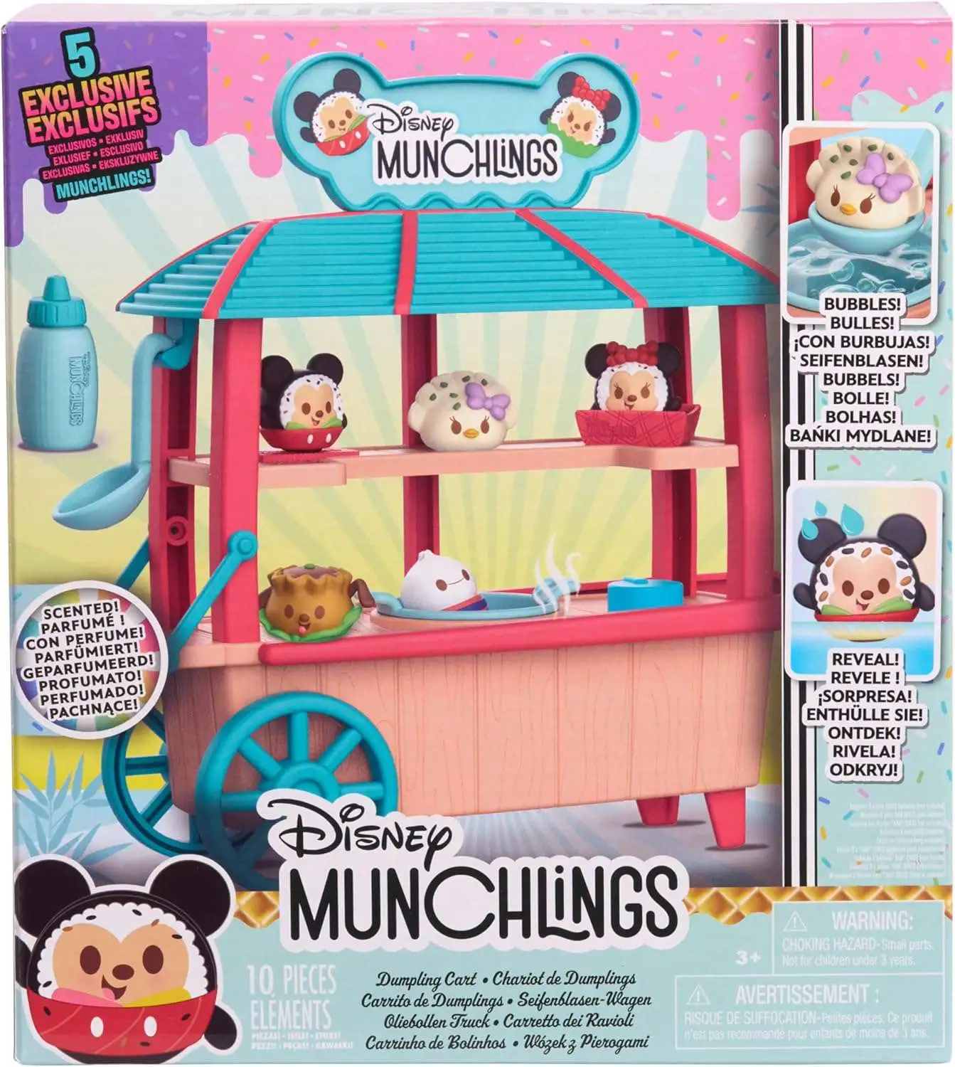 Disney Munchlings Dumpling Cart Exclusive Playset [11-Pieces]