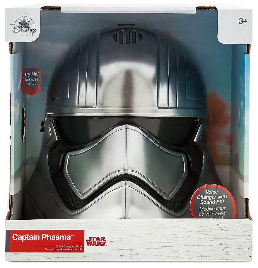 Disney Store CAPTAIN PHASMA Voice Changing Talking Helmet Mask Star Wars 2017 