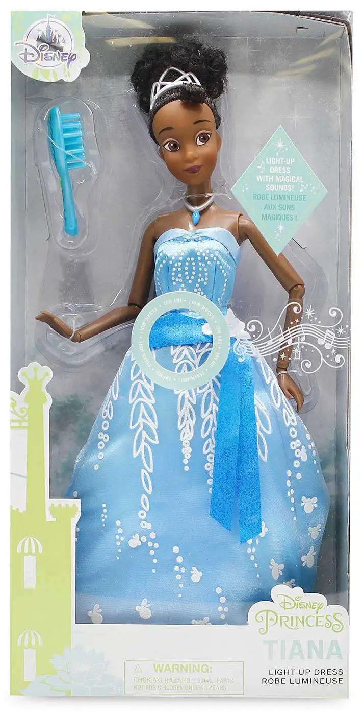 Disney Parks Princess Tiana Deluxe Figure Dress up Fashion Set Naveen Frog New 