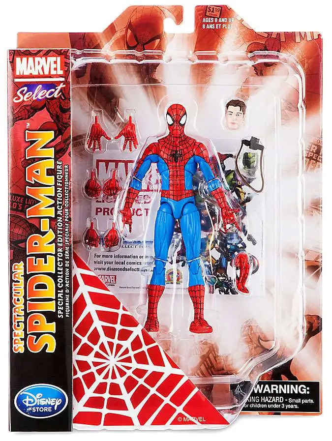 New Authentic Marvel Select 7" Spider-Man Action Figure USA SELLER FREE SHIPPING 