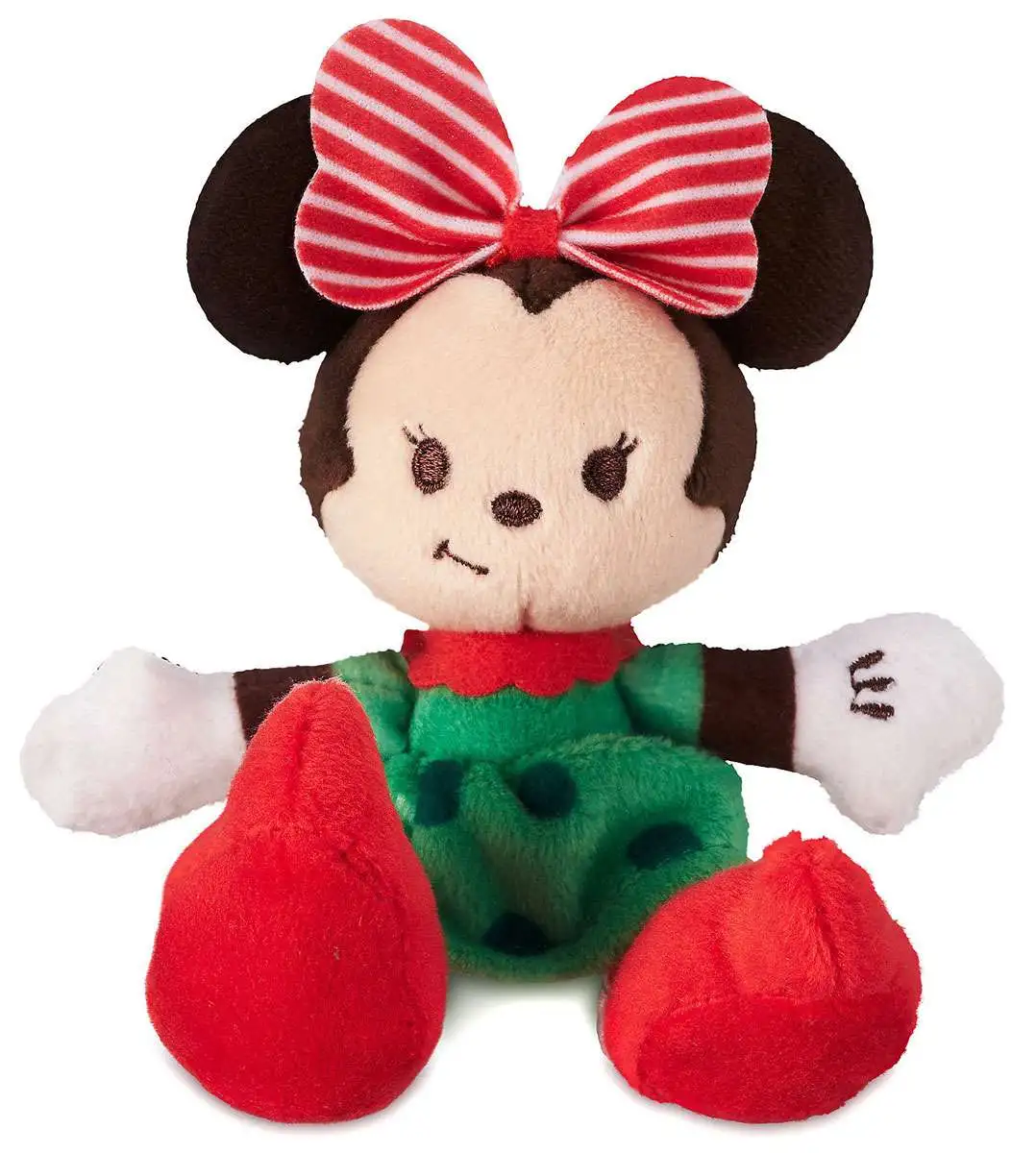 lanza referir Actual Disney Tiny Big Feet Minnie Mouse Exclusive 4 Micro Plush Holiday - ToyWiz