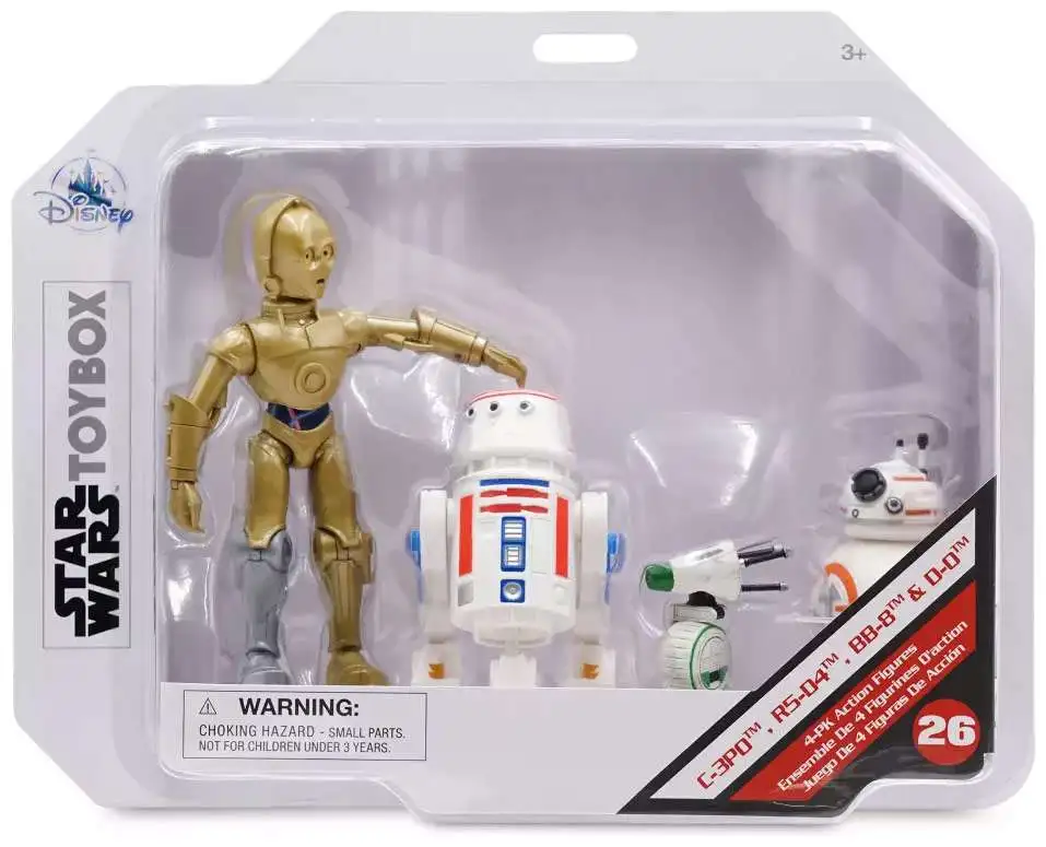 2019 NEW Star Wars USA Disney Store Limited Toy Box Action Figure C3PO R2D2 