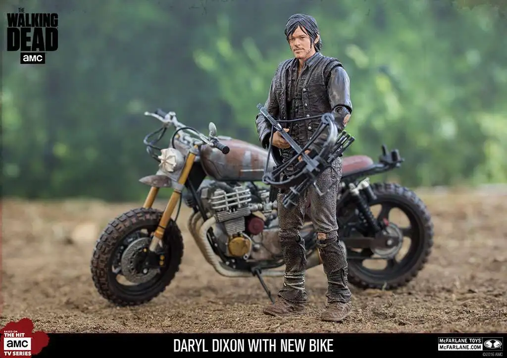 Walking Dead 14516 TV Dixon with New Bike Action Figure Box Set 