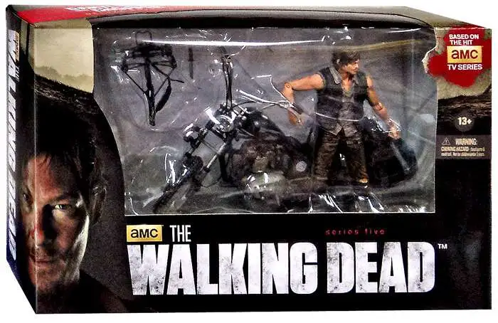 The Walking Dead McFarlane Bauset 154 Teile AMC Daryl mit Chopper 