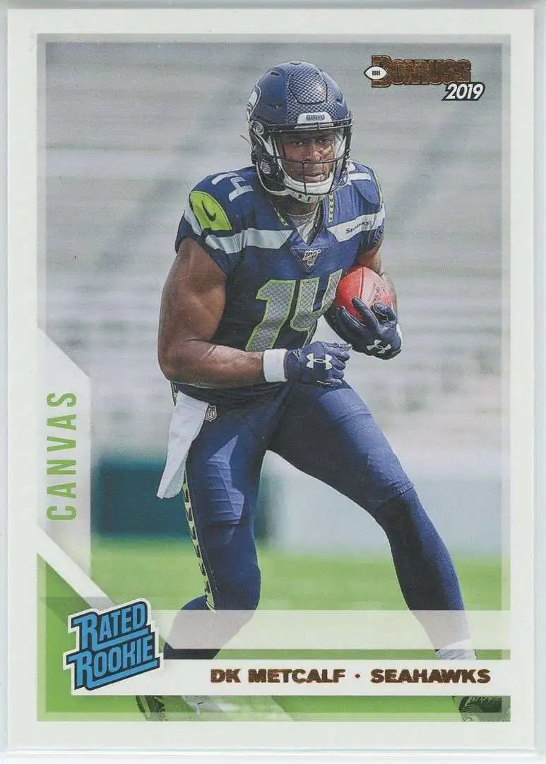 NFL 2019 Panini Donruss Canvas DK Metcalf #313 [Rated Rookie]