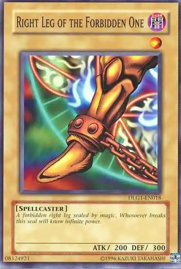 Unlimited Edition Common DLG1-EN020 YuGiOh Right Arm of the Forbidden One 