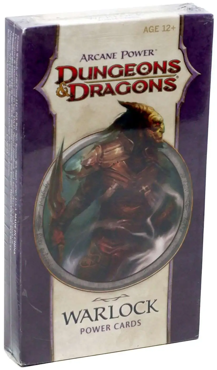 Dungeons & Dragons D&D 4th Edition Arcane Power Warlock Power Cards
