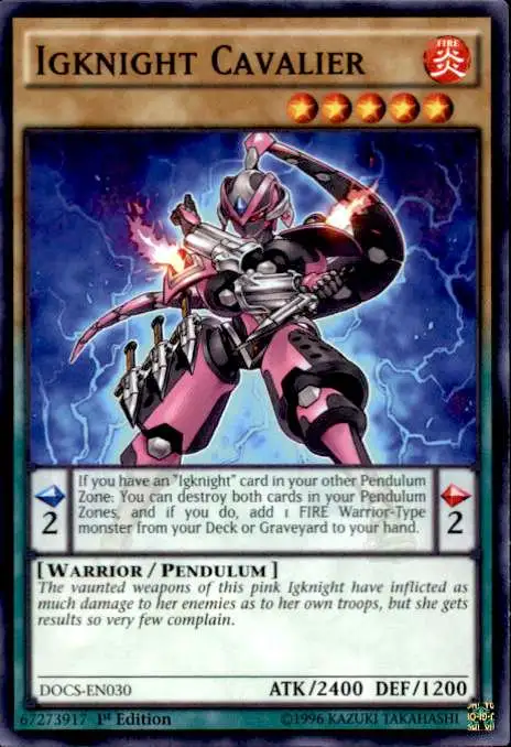 YuGiOh Dimension of Chaos Common Igknight Cavalier DOCS-EN030