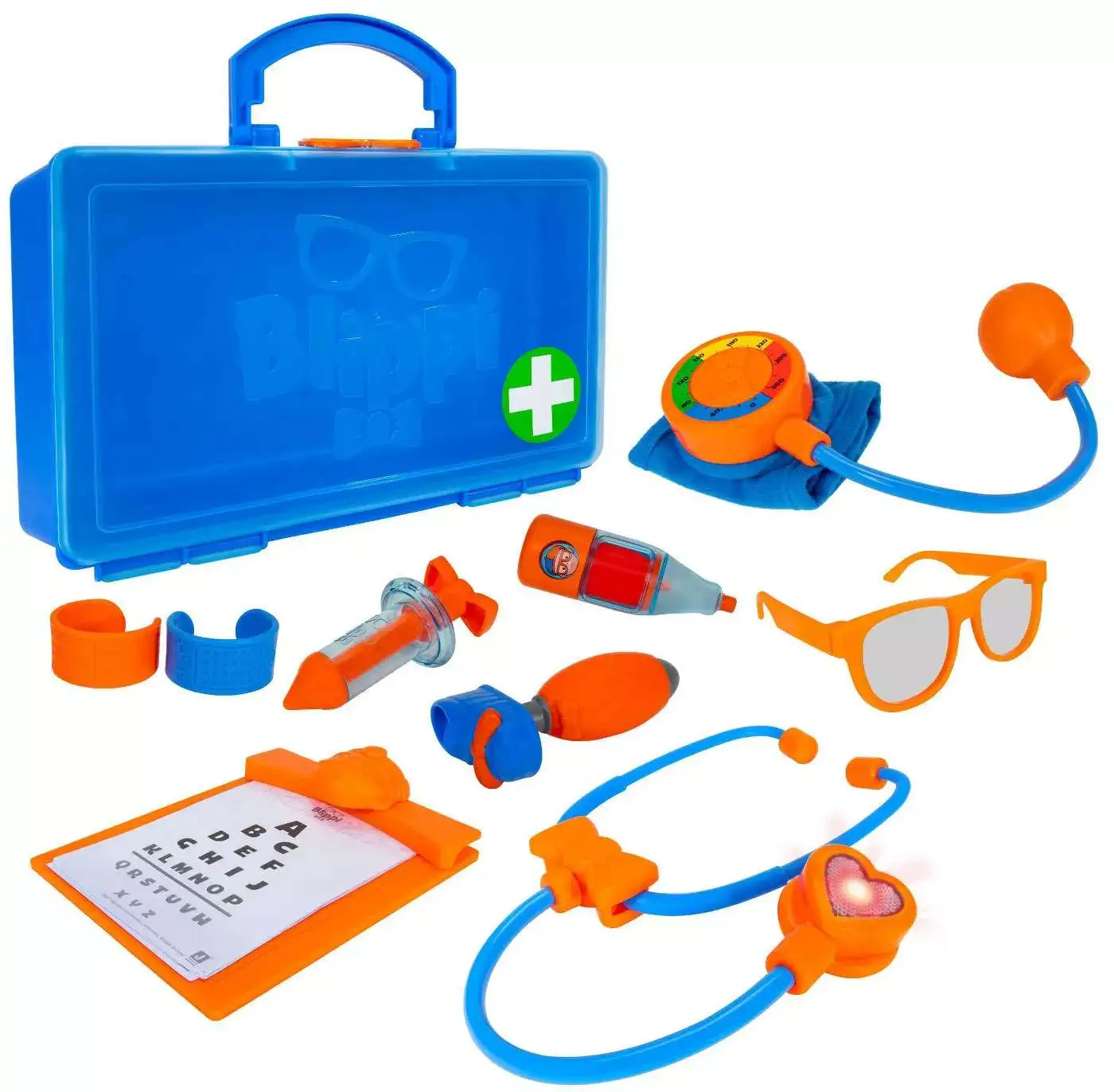 Blippi Doctor Blippi Exclusive Playset Stethoscope, Glasses, Blood