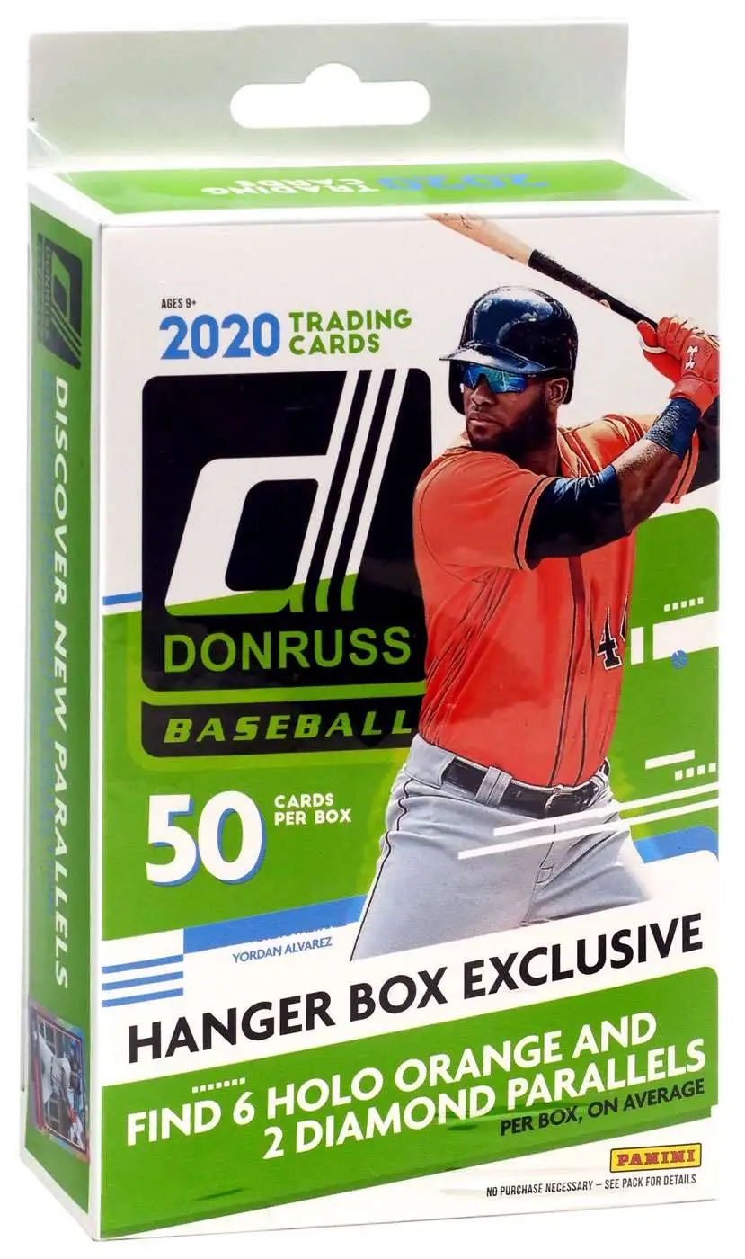 MLB Panini 2020 Donruss Baseball Trading Card HANGER Box [50 Cards]