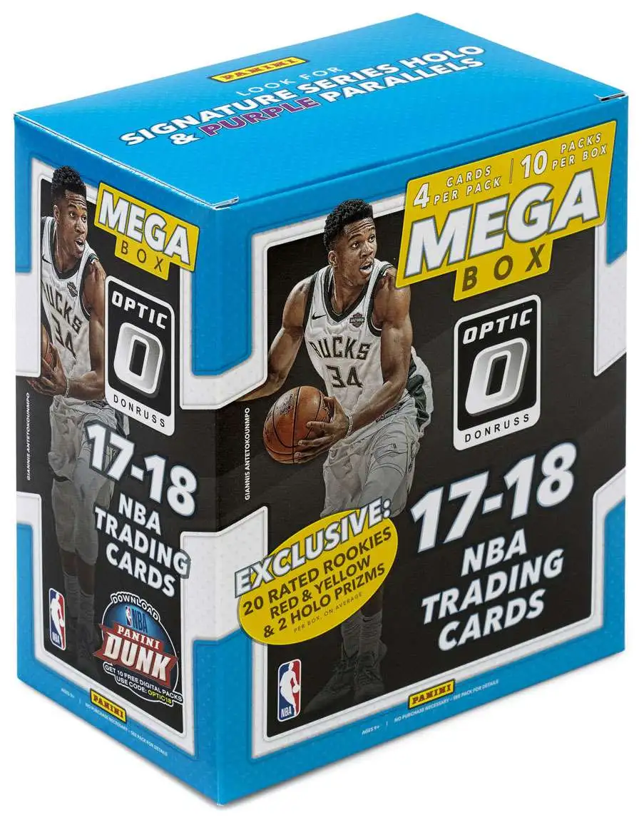 NBA Panini 2017-18 Donruss Optic Basketball Trading Card MEGA Box [10 Packs]